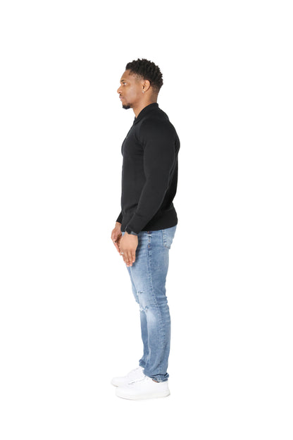 Luxury Silky Wool Knit Long Sleeve Poly Tops