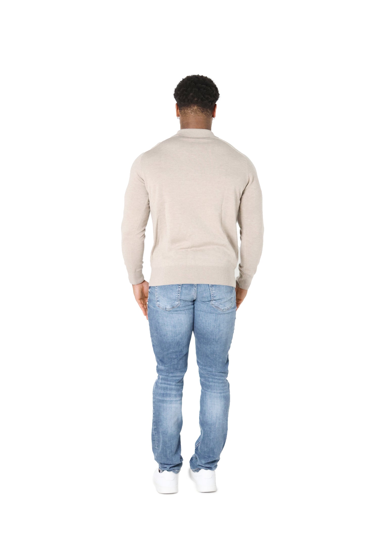 Luxury Silky Wool Knit Long Sleeve Poly Tops